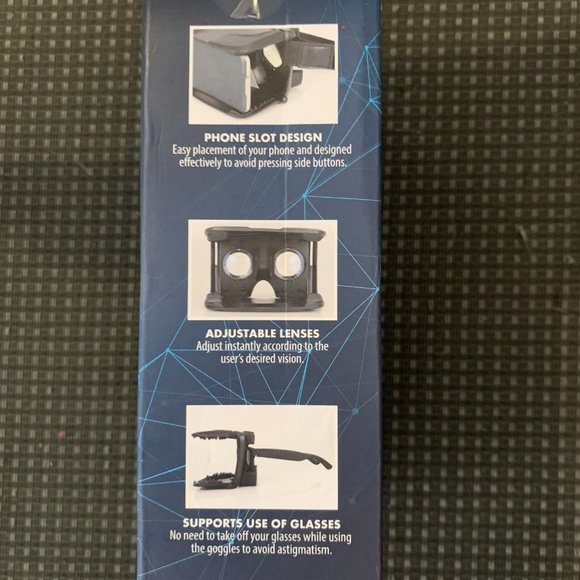 NIB VR Gear Portable Plug & Play, fits smartphones 4.5-6.0 in screen, Solaray - Picture 3 of 7